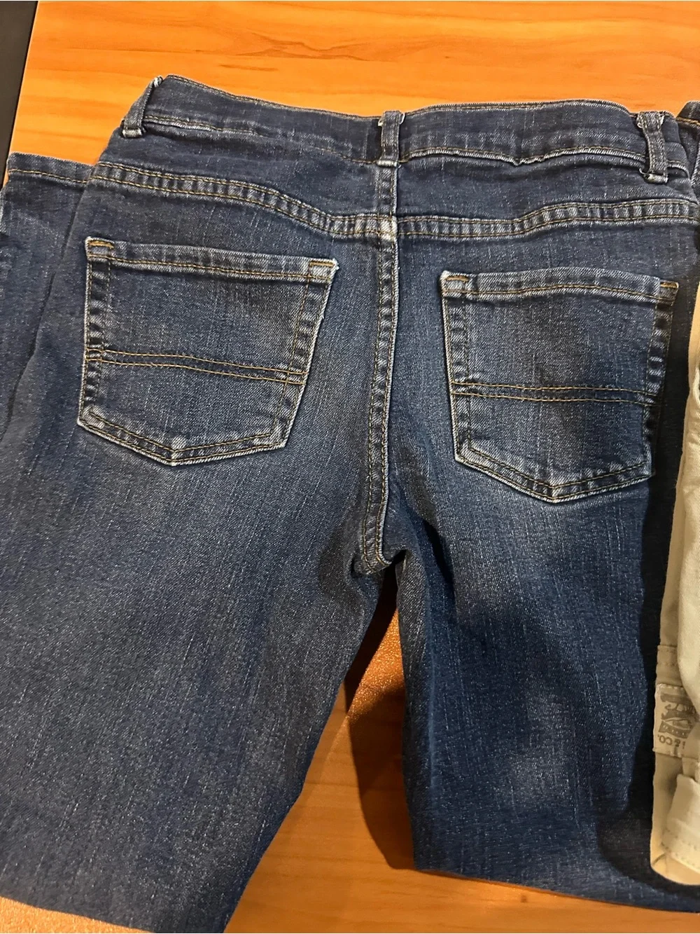 Lot of 2 Boys Pants Size 10/M: Cargo Joggers & Stretch Denim Jeans